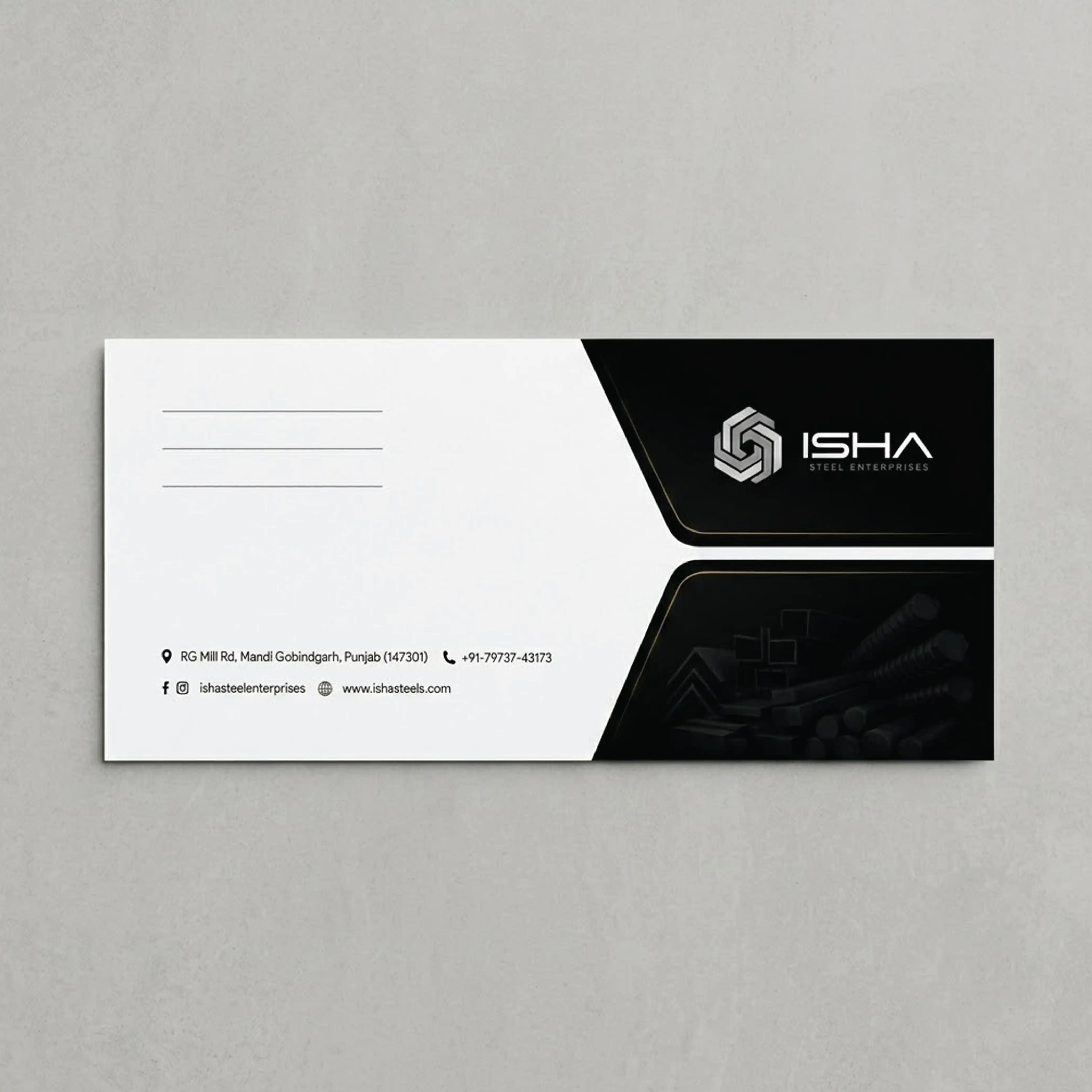 Isha Steel Enterprises: Graphics work