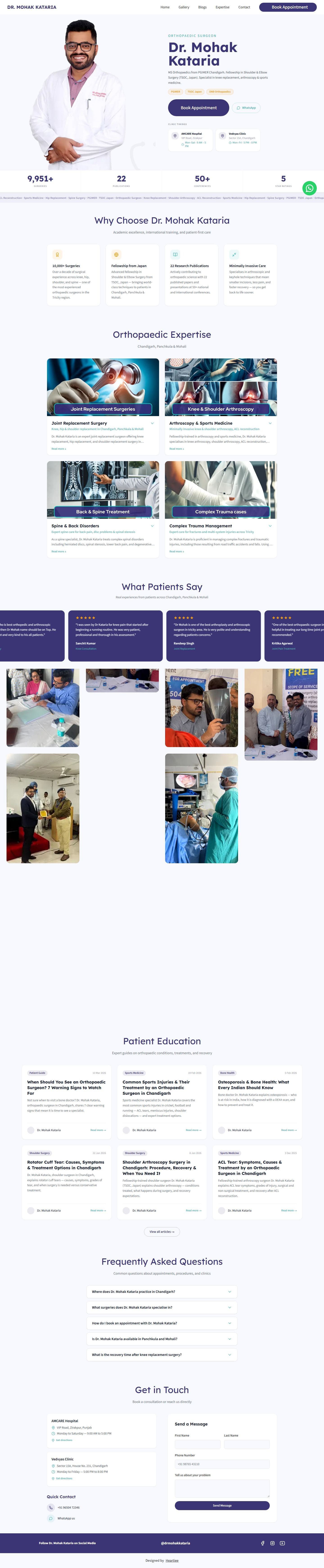 Dr. Mohak Kataria project work