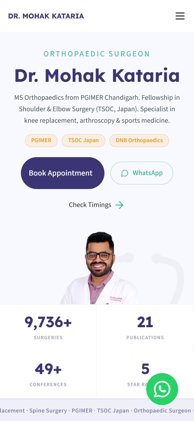 Dr. Mohak Kataria: Mobile experience