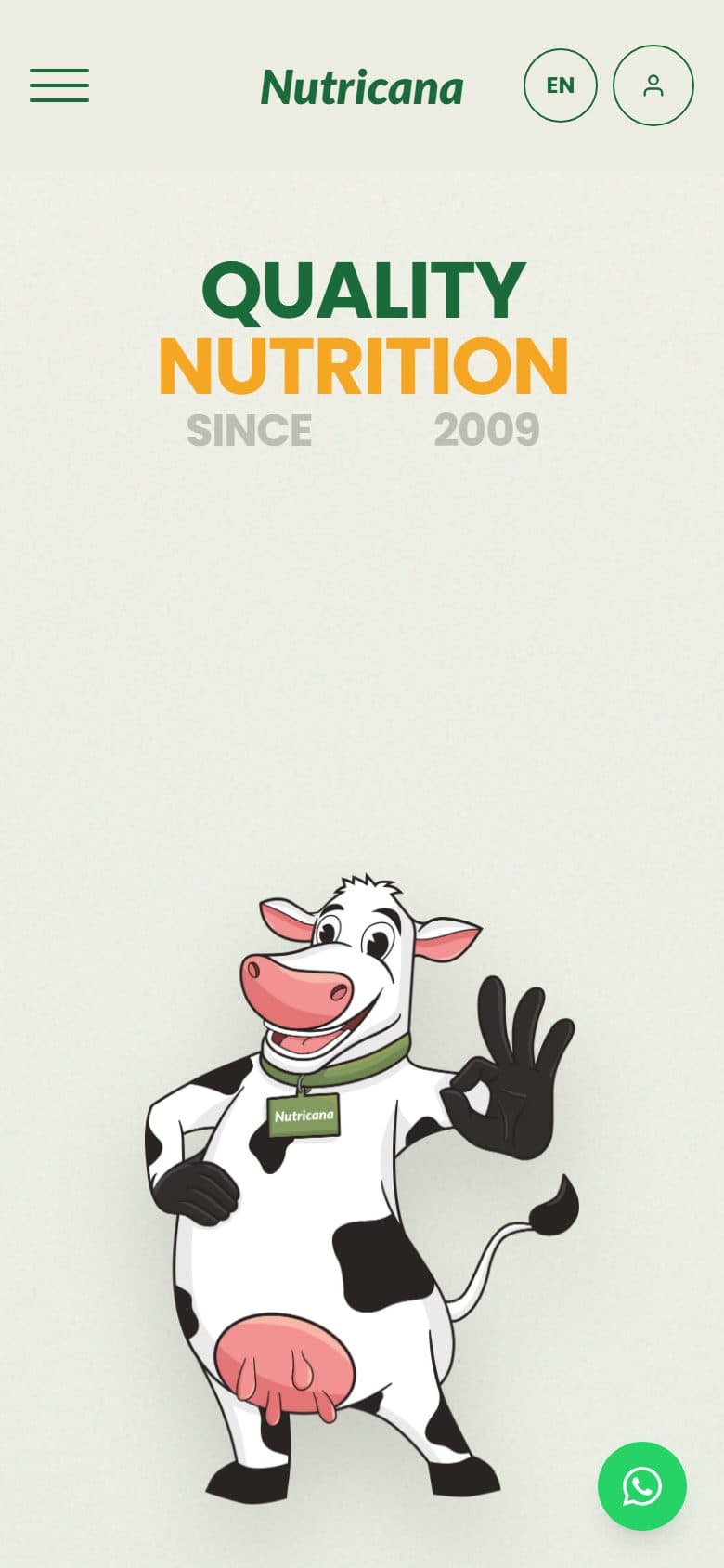 Nutricana Feed: Mobile experience