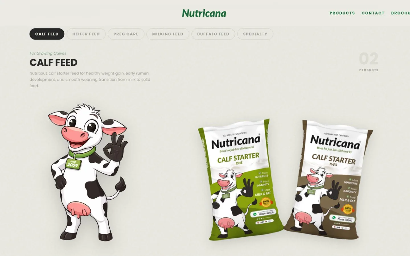 Nutricana Feed: Product catalogue