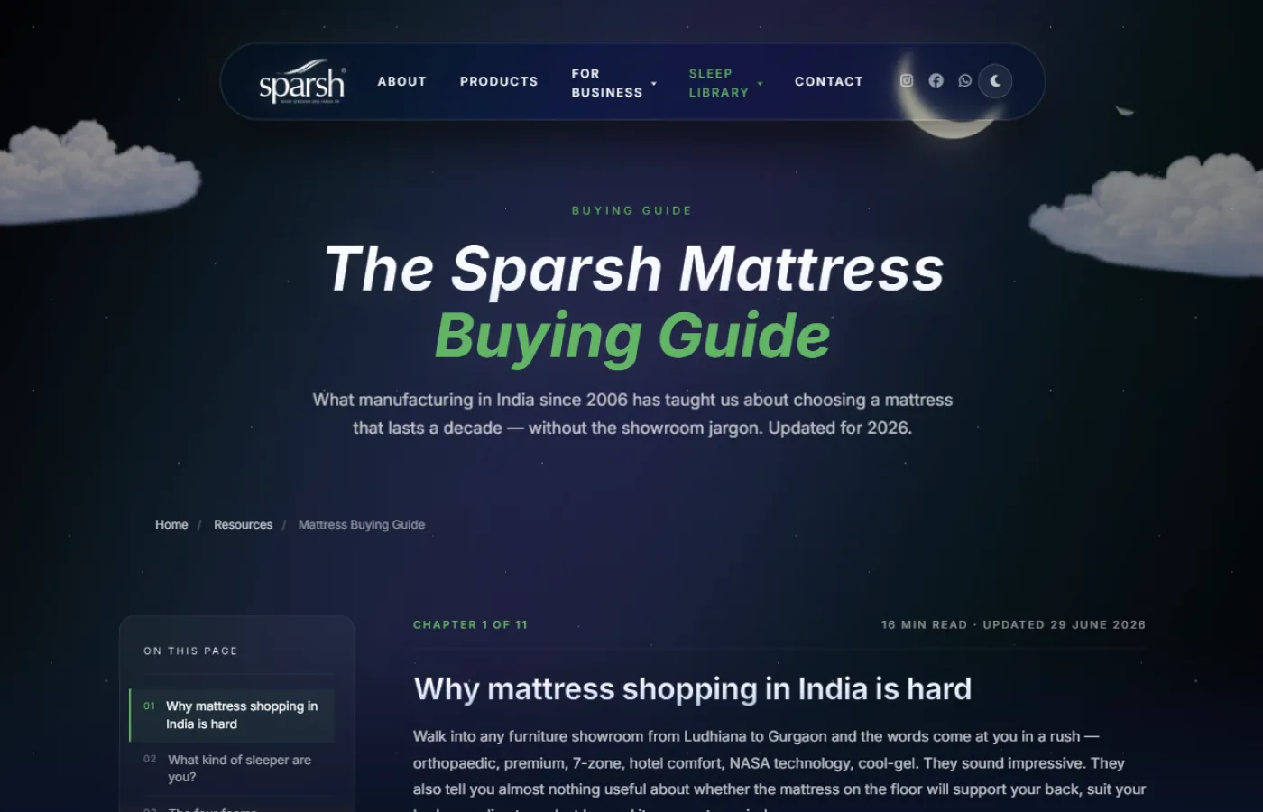 Sparsh Mattress: Mattress buying guide
